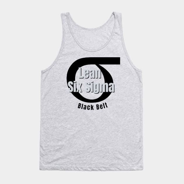 Lean Six Sigma / Sigma Symbol / Black Belt Tank Top by Viz4Business